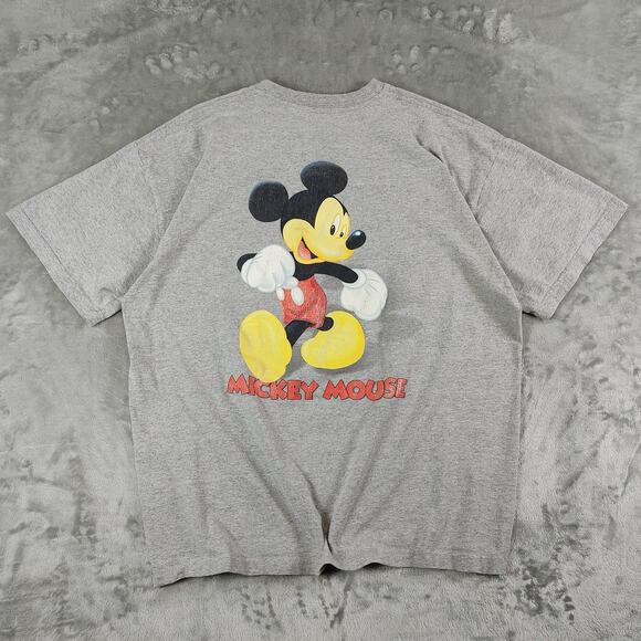 Disney Mickey Mouse retro/modern front and back graphic tshirt mens XL - Picture 2 of 7